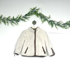 Copper Key White and Brown Puffer Jacket